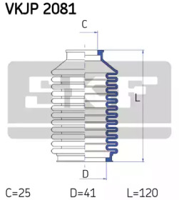 Рулевое управления SKF для VW GOLF II (19E, 1G1) 1.8 GTI 16V